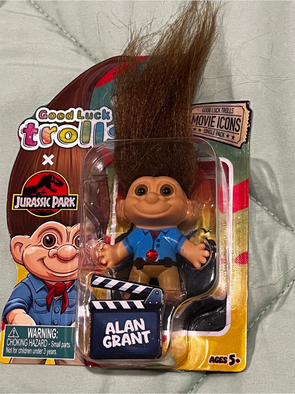 Good Luck Trolls Alan Grant Jurassic Park  Collectible Figure